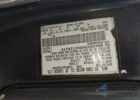 1992 Mercury Grand Marquis Ls z USA, uszkodzony, nr VIN 2MECM75W5NX718173